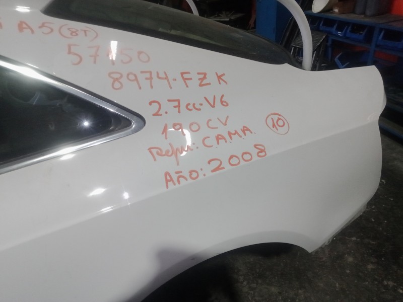 Recambio de aletin trasero izquierdo para audi a5 coupe (8t) 2.7 v6 24v tdi referencia OEM IAM   