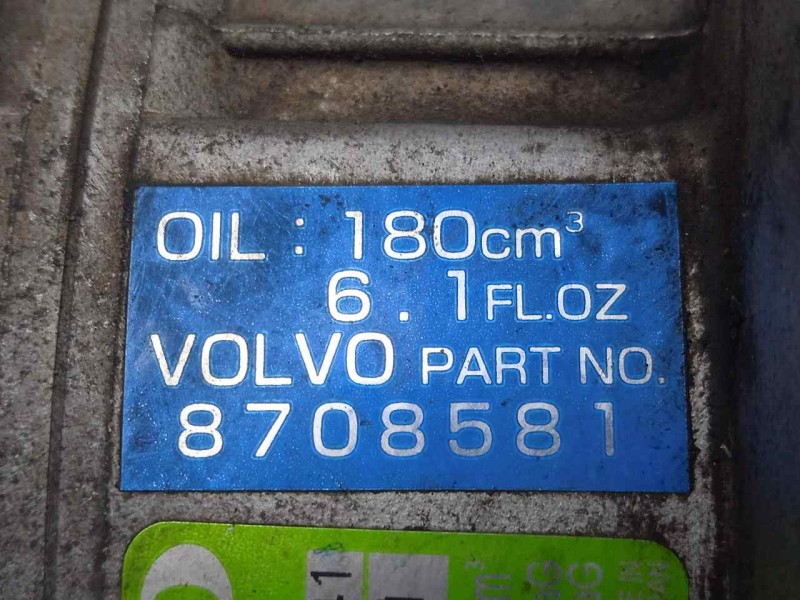 Recambio de compresor aire acondicionado para volvo s40 berlina 1.8 cat (1834 cm3) referencia OEM IAM 5060118741-8708581 ZEXEL -