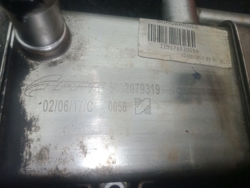 Recambio de enfriador gases egr para iveco daily vi furgoneta 33s12, 35s12, 35c12 referencia OEM IAM 5802079319  