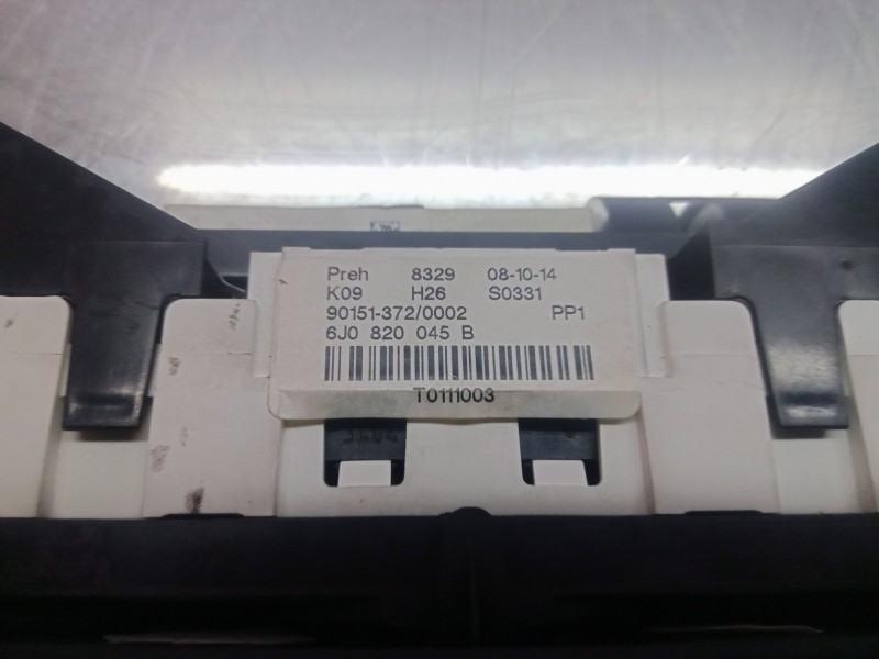 Recambio de mando calefaccion / aire acondicionado para seat ibiza (6j5) 1.2 tdi referencia OEM IAM 6J0820045B-90151372  