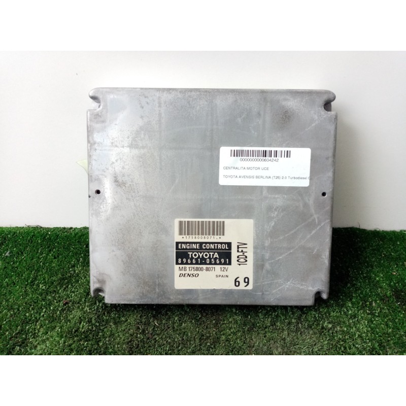 Recambio de centralita motor uce para toyota avensis berlina (t25) 2.0 turbodiesel cat referencia OEM IAM 8966105691-MB175800807