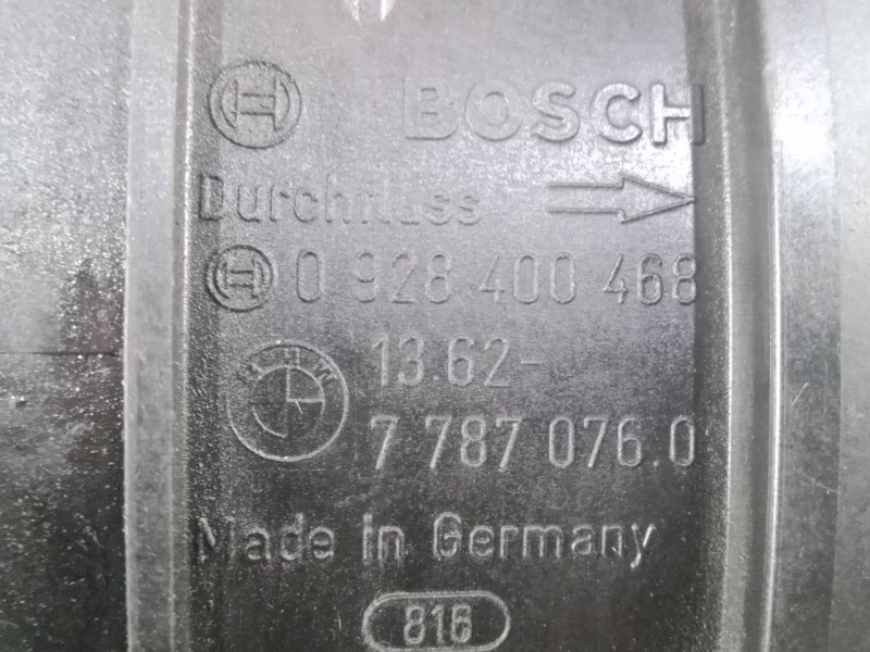 Recambio de caudalimetro para bmw 3 compact (e46) 320 td referencia OEM IAM 0928400468 - 77870760 BOSCH 5.PINES