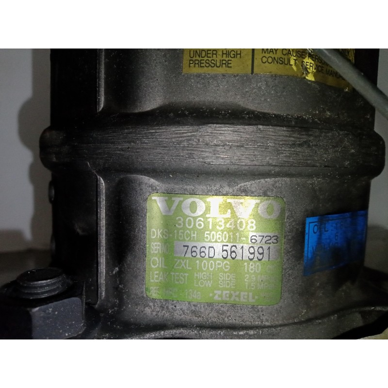 Recambio de compresor aire acondicionado para volvo s40 berlina 2.0 16v cat referencia OEM IAM 766D561991-30613408-5060116723-J6