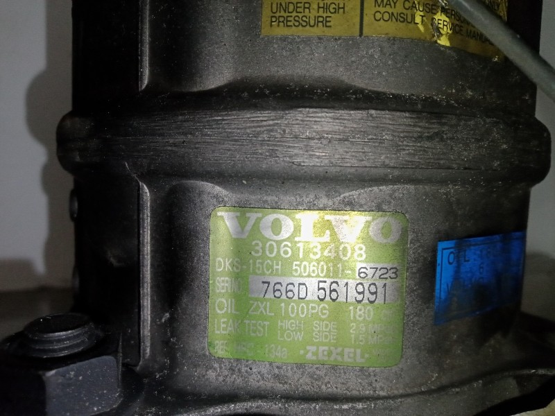 Recambio de compresor aire acondicionado para volvo s40 berlina 2.0 16v cat referencia OEM IAM 766D561991-30613408-5060116723-J6