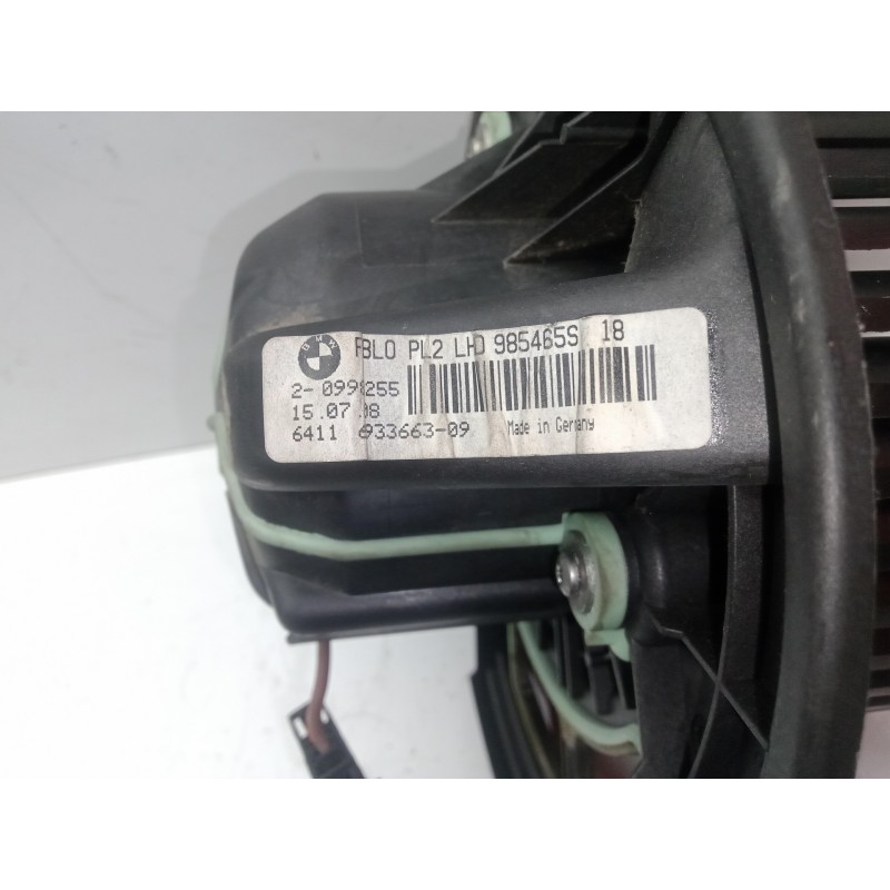 Recambio de motor calefaccion para bmw serie 1 berlina (e81/e87) 2.0 turbodiesel cat referencia OEM IAM 20998255-6411693366309  