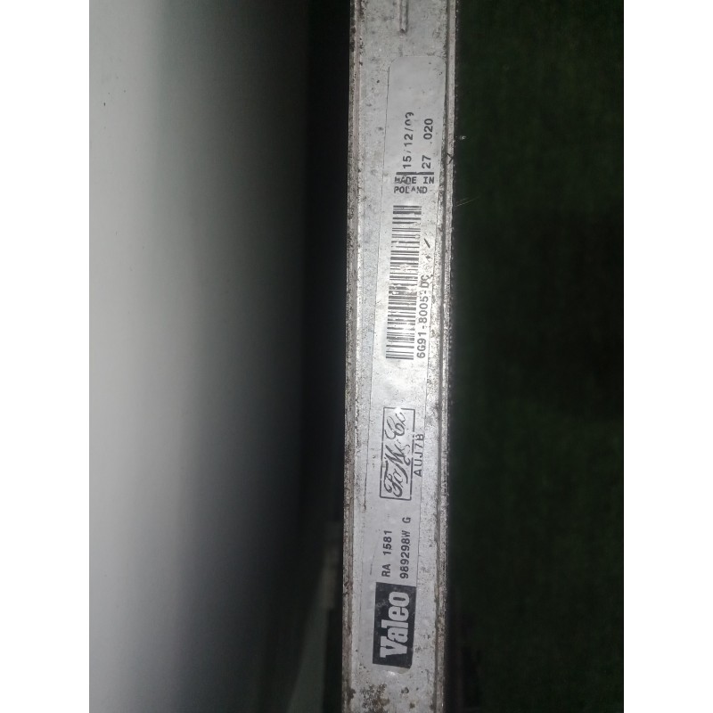Recambio de radiador agua para ford kuga (cbv) 2.0 tdci cat referencia OEM IAM 8V4180342AC-M135707B-6G918005DC-989298WG VALEO 