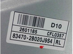 Recambio de elevalunas trasero izquierdo para hyundai santa fe (bm) 2.2 crdi cat referencia OEM IAM 834702B020J9S4 ELECTRICO SIN 2