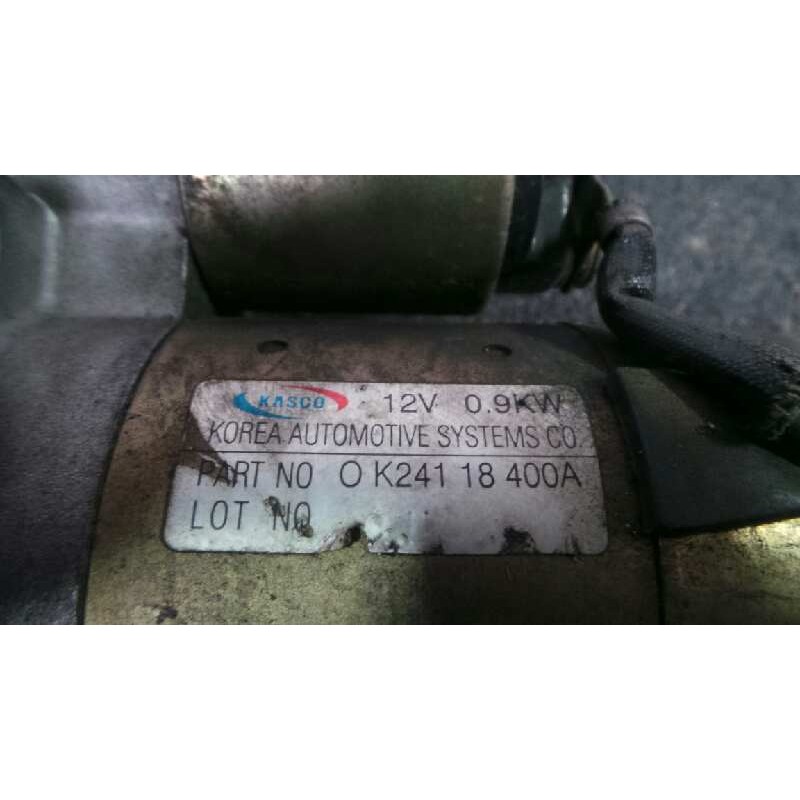 Recambio de motor arranque para kia carens 1.8 cat referencia OEM IAM OK24118400A KASCO 
