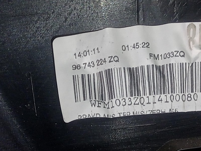 Recambio de guarnecido puerta delantera derecha para citroën ds3 1.6 16v referencia OEM IAM 96743224ZQ  