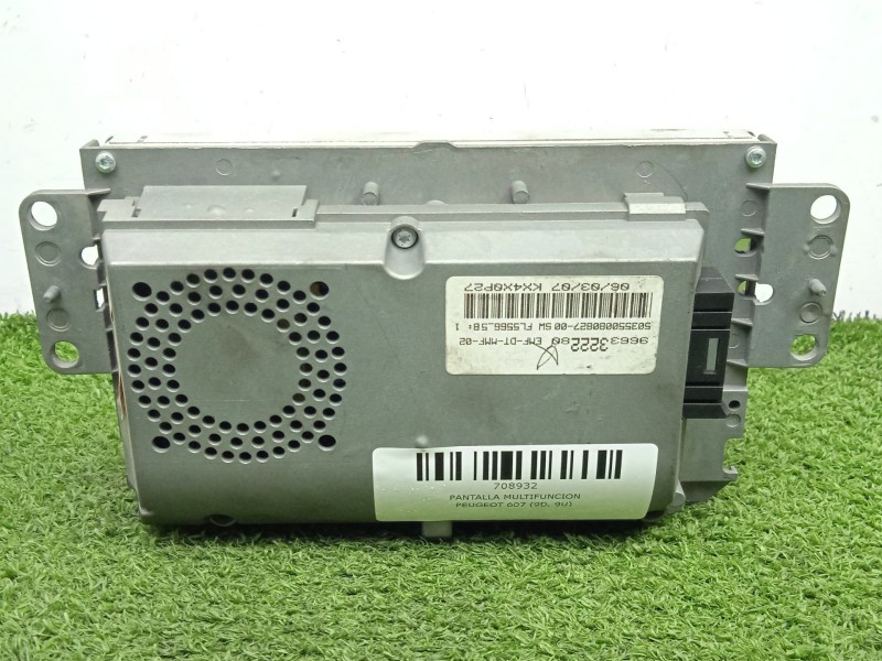 Recambio de pantalla multifuncion para peugeot 607 (9d, 9u) 2.0 hdi referencia OEM IAM 9663322280  