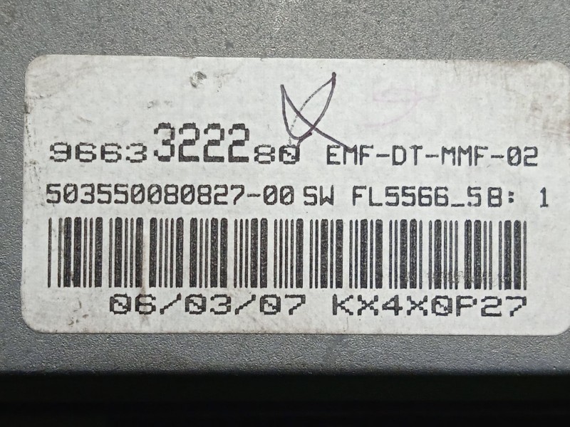 Recambio de pantalla multifuncion para peugeot 607 (9d, 9u) 2.0 hdi referencia OEM IAM 9663322280  