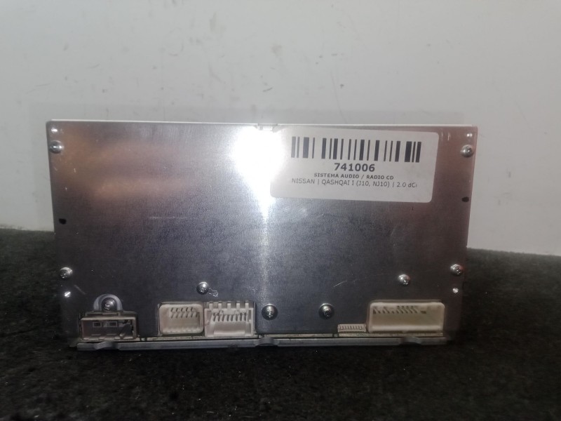 Recambio de sistema audio / radio cd para nissan qashqai i (j10, nj10) 2.0 dci referencia OEM IAM 28185JD00A  