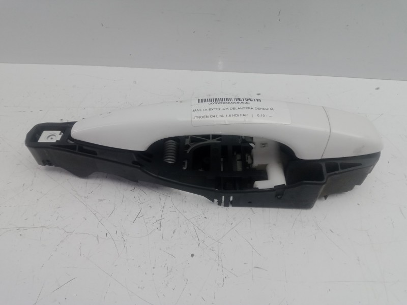 Recambio de maneta exterior delantera derecha para citroën c4 lim. 1.6 hdi fap referencia OEM IAM 9688834080  