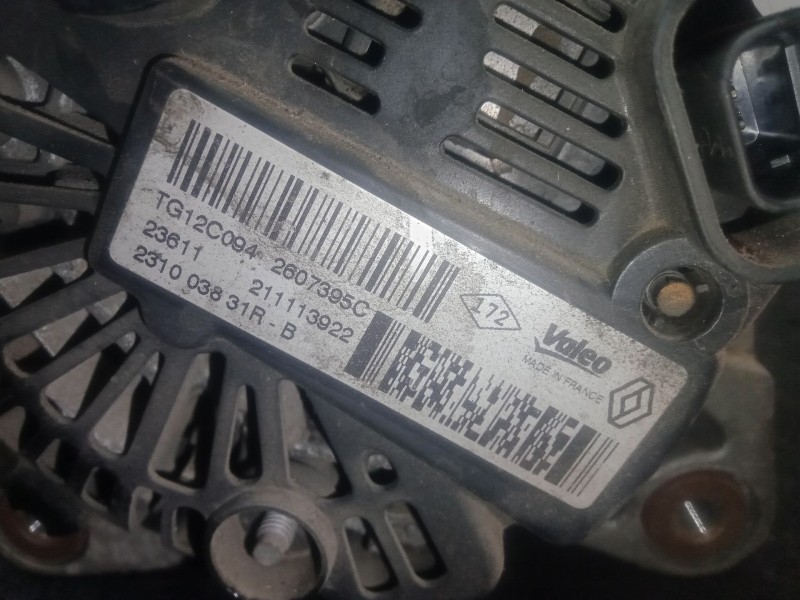Recambio de alternador para dacia duster (hs_) 1.5 dci (hsaj) referencia OEM IAM 231003831RB - TG12C094 - 211113922  VALEO