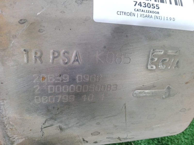 Recambio de catalizador para citroën xsara (n1) 1.9 d referencia OEM IAM K085  
