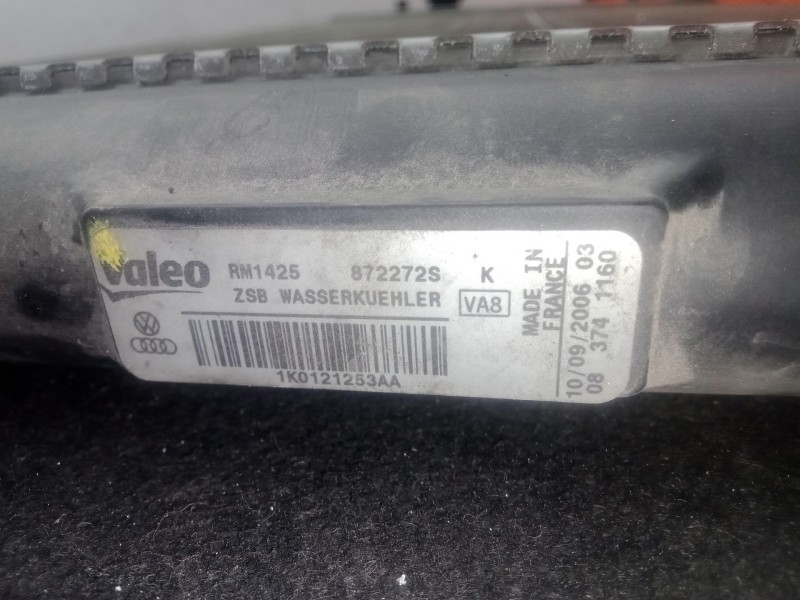 Recambio de radiador agua para seat leon (1p1) 1.9 tdi referencia OEM IAM 1K0121253AA  