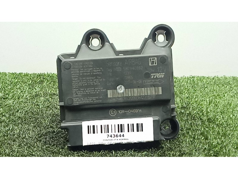 Recambio de centralita airbag para iveco daily vi furgoneta 33s12, 35s12, 35c12 referencia OEM IAM 5801460860  TRW