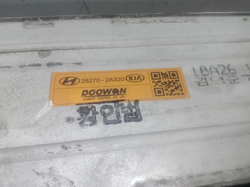 Recambio de intercooler para kia rio iv (yb, sc, fb) 1.4 crdi 77 referencia OEM IAM 282702A320 DOOWON 