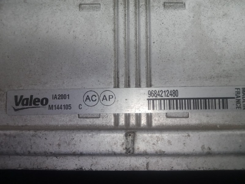 Recambio de intercooler para citroën c4 lim. 1.6 hdi fap referencia OEM IAM 9684212480  