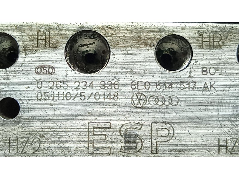 Recambio de abs para audi a4 b7 (8ec) 2.0 referencia OEM IAM 0265234336 - 8E0614517SAK - 0265950474  