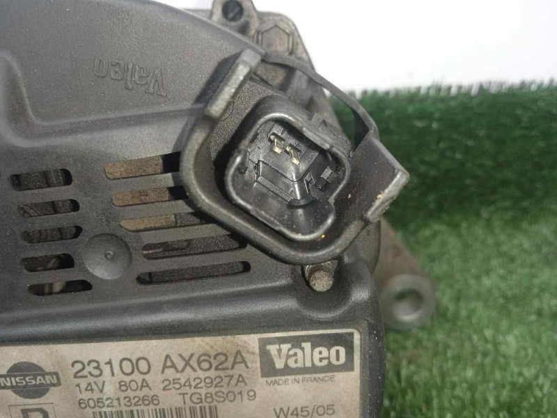 Recambio de alternador para nissan micra (k12e) 1.4 cat referencia OEM IAM 23100AX62A-2542927A-605213266-TG8S019 80A POLEA.FIJA 