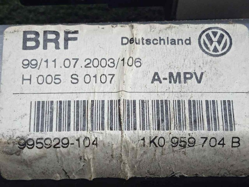 Recambio de motor elevalunas trasero derecho para volkswagen touran (1t1) 1.9 tdi referencia OEM IAM 1K0959704B - 993425100  