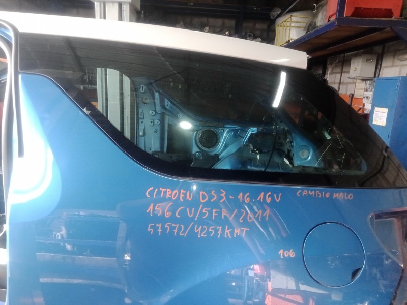 Recambio de luna custodia trasera izquierda para citroën ds3 1.6 16v referencia OEM IAM   