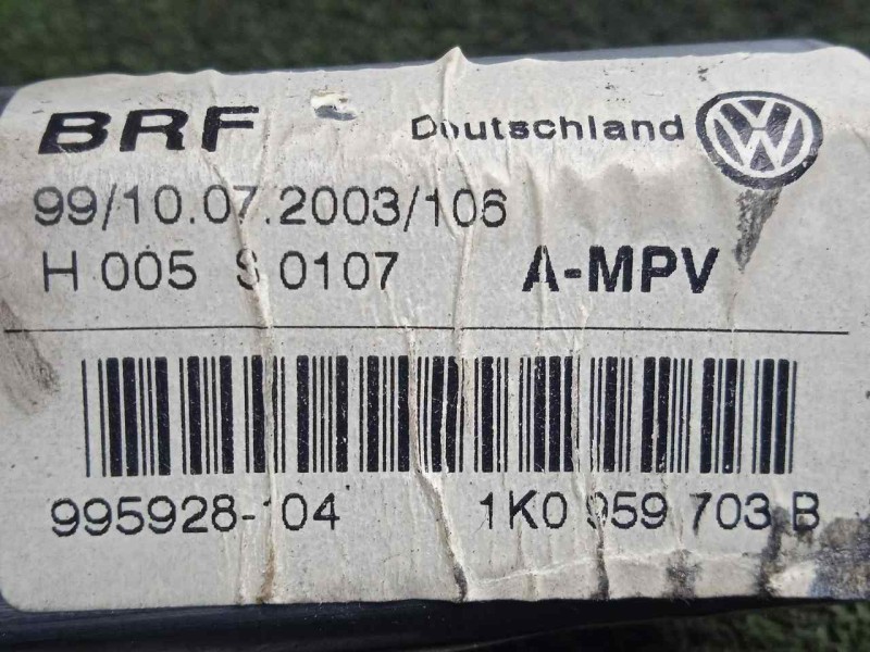 Recambio de motor elevalunas trasero izquierdo para volkswagen touran (1t1) 1.9 tdi referencia OEM IAM 1K0959703B  