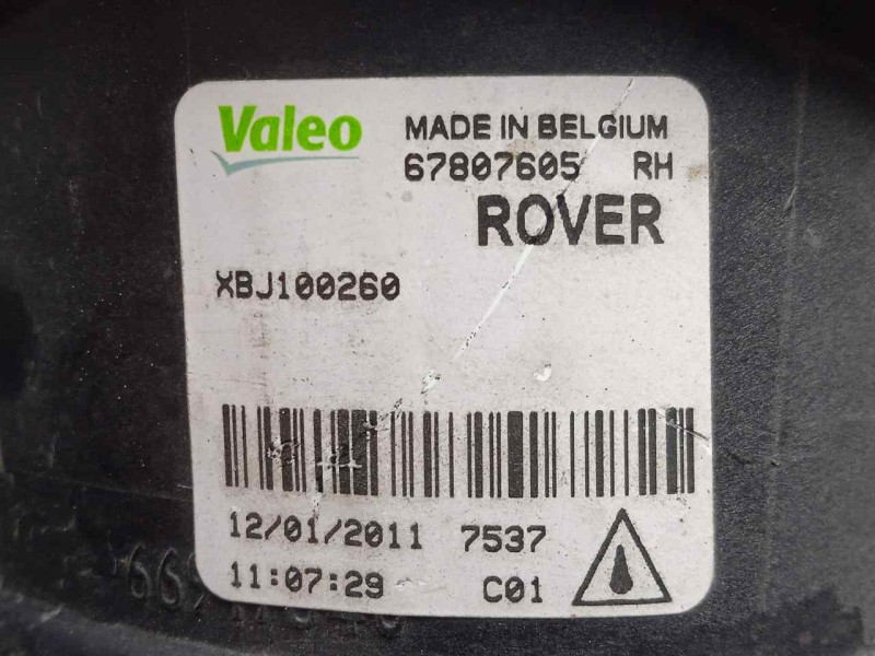 Recambio de faro antiniebla derecho para mg serie 75 (rj) 2.0 16v cdt referencia OEM IAM 67007605 - XBJ100260  