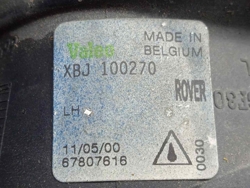 Recambio de faro antiniebla izquierdo para mg serie 75 (rj) 2.0 16v cdt referencia OEM IAM 67807616  