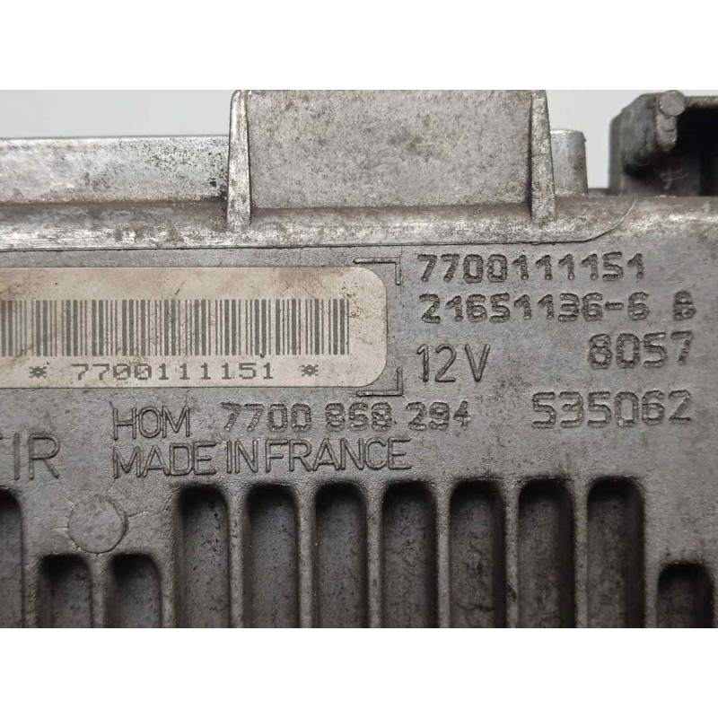 Recambio de centralita motor uce para renault clio ii fase i (b/cbo) 1.2 referencia OEM IAM 7700111151-Z16511366-7700868294  SAG