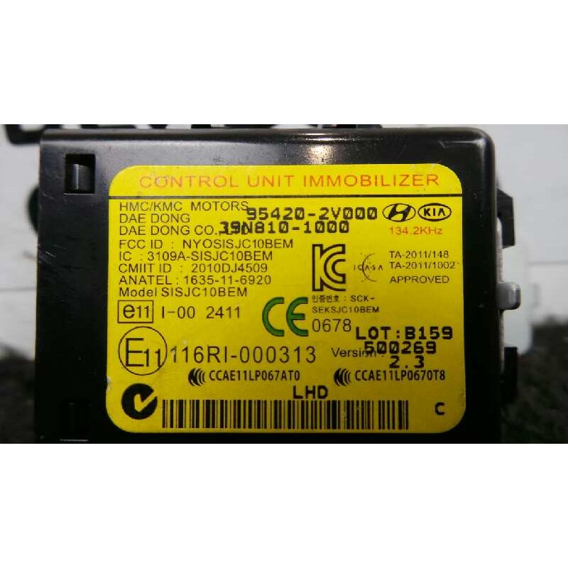 Recambio de centralita inmovilizador para kia carens ( ) 1.7 crdi cat referencia OEM IAM 954202V000-39N8101000  