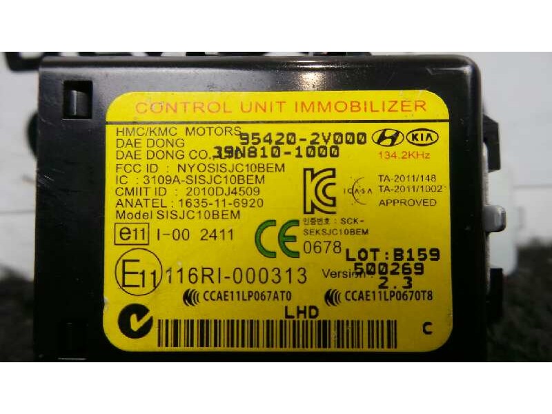 Recambio de centralita inmovilizador para kia carens ( ) 1.7 crdi cat referencia OEM IAM 954202V000-39N8101000  