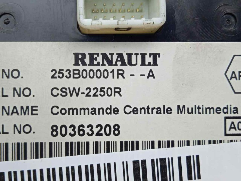Recambio de mando multifuncion para renault scenic ii 1.9 dci diesel fap referencia OEM IAM 253B00001R - 80363208 - 253B00001RA 