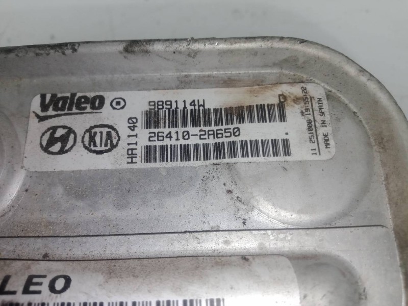 Recambio de enfriador aceite motor para kia cerato 1.6 crdi referencia OEM IAM 264102A650 - 989114W  