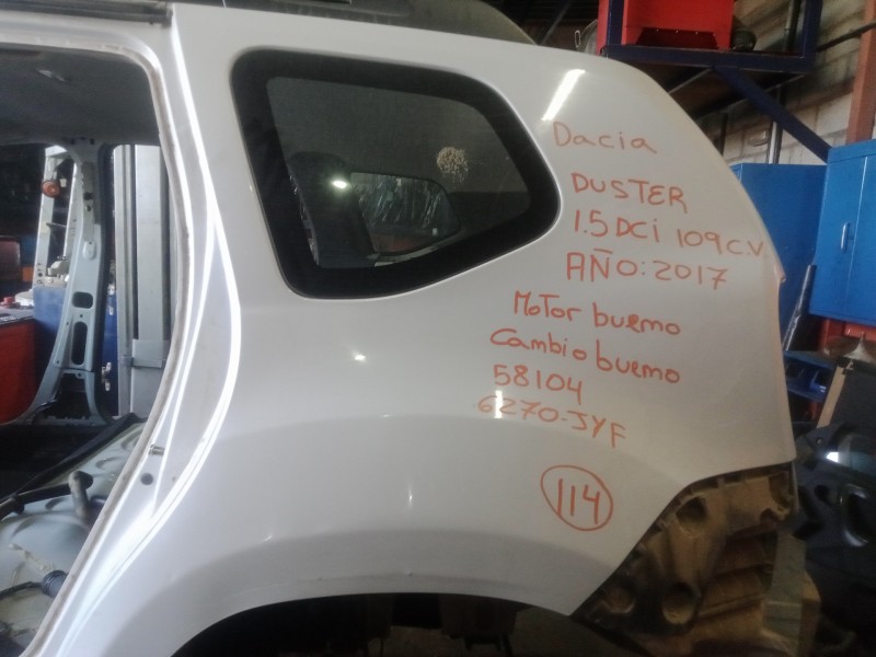 Recambio de aletin trasero izquierdo para dacia duster 1.5 dci diesel fap cat referencia OEM IAM   