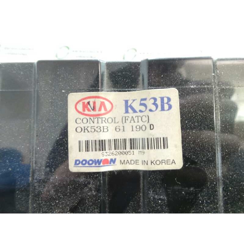 Recambio de mando climatizador para kia carnival ii 2.9 crdi cat referencia OEM IAM 0K53B61190D-K53B DOOWON 