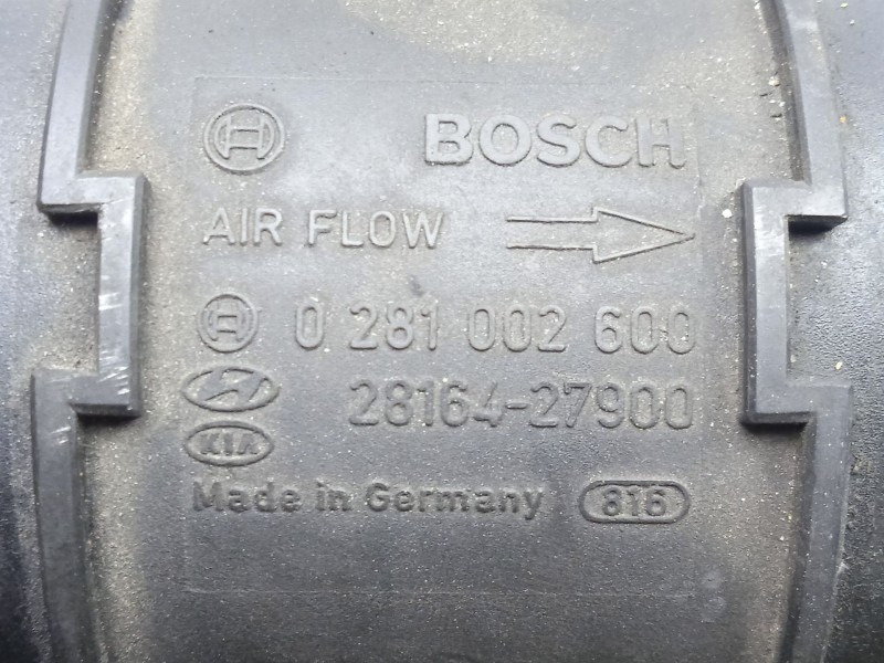 Recambio de caudalimetro para hyundai santa fé i (sm) 2.0 crdi 4x4 referencia OEM IAM 0281002600 - 2816427900  BOSCH