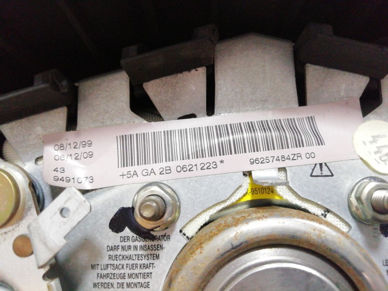 Recambio de airbag delantero izquierdo para peugeot 206 berlina referencia OEM IAM 96257484ZR AUTOLIV 