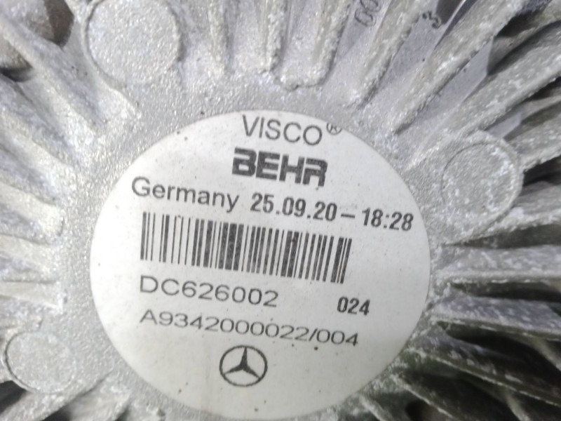 Recambio de maza embrague viscoso para mercedes-benz atego 1321 ls 4x2 referencia OEM IAM DC626002 - A9342000022004  
