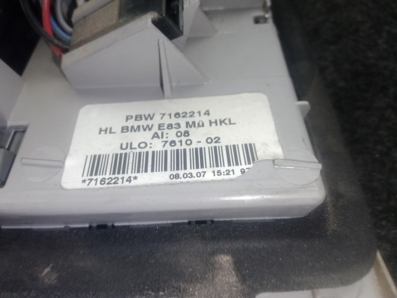 Recambio de piloto trasero derecho interior para bmw x3 (e83) 2.0 i referencia OEM IAM 7162214  