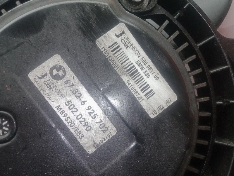 Recambio de electroventilador para bmw x3 (e83) 2.0 i referencia OEM IAM 67326925702 - 5020290 - 1103149001 - 500063100  GATE