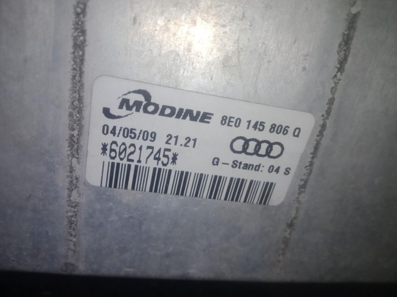 Recambio de intercooler para seat exeo (3r2) 2.0 tdi referencia OEM IAM 8E0145806Q . 6021745  MODINE