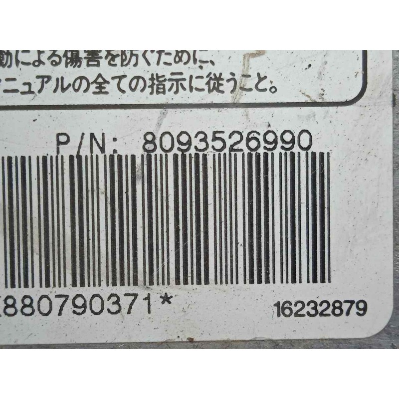 Recambio de centralita airbag para opel monterey 3.0 dti cat referencia OEM IAM 8093526990  