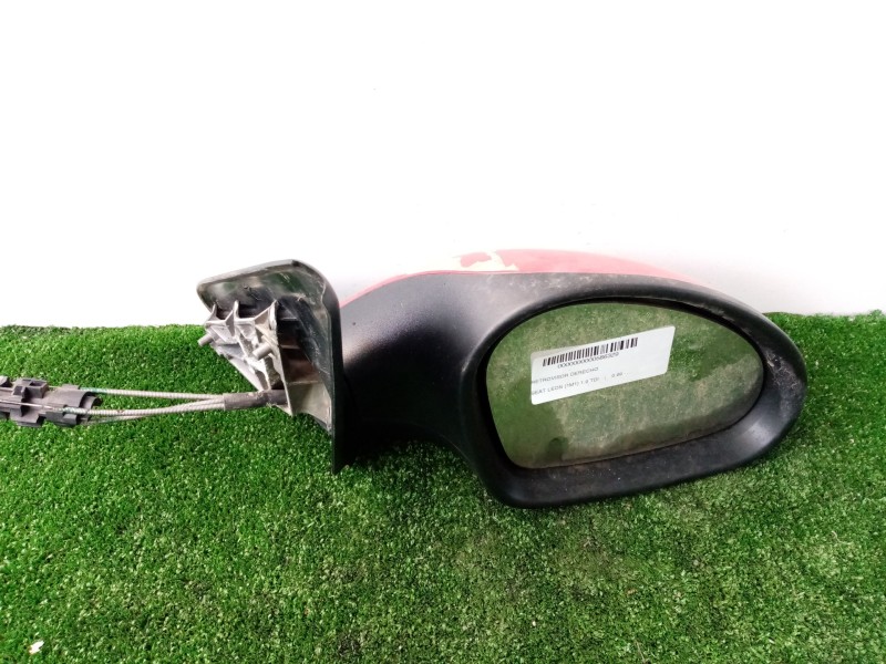 Recambio de retrovisor derecho para seat leon (1m1) 1.9 tdi referencia OEM IAM  MANUAL ROJO - REDONDO