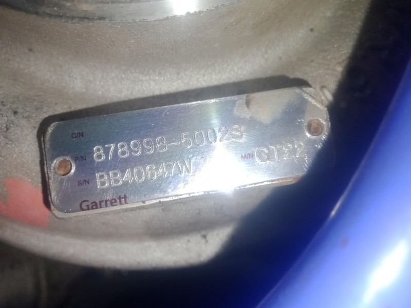 Recambio de casco turbocompresor para iveco eurocargo 100e18 e5 referencia OEM IAM 8789985002S - BB40647W  GARRETT