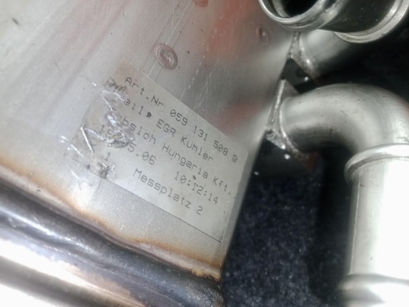 Recambio de enfriador gases egr para audi q7 (4l) 3.0 v6 24v tdi referencia OEM IAM 059131508G  