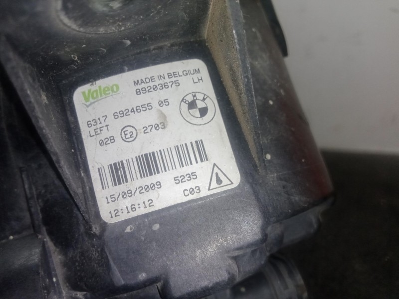 Recambio de faro antiniebla izquierdo para bmw 1 (e87) 120 d referencia OEM IAM 6317692465505 - 89203675  VALEO
