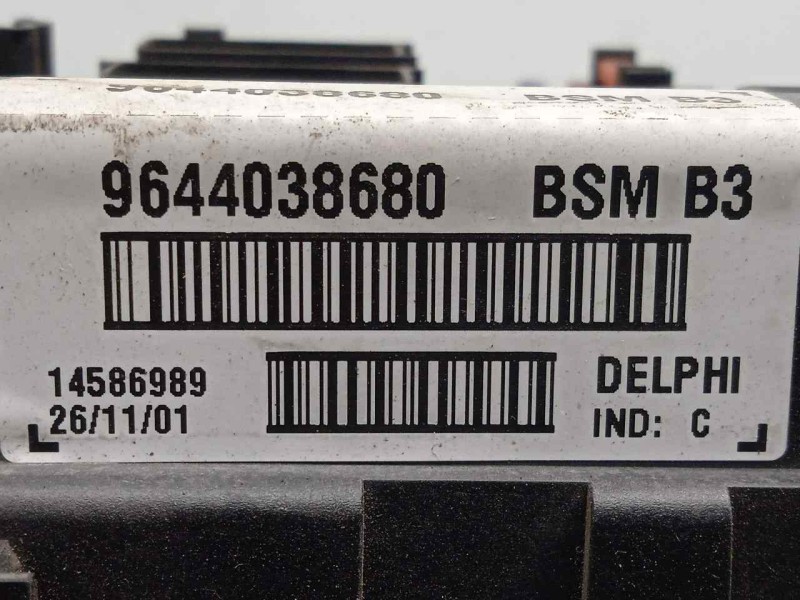 Recambio de centralita check control para peugeot 206 cc 2.0 16v cat referencia OEM IAM 9644038680-14586989-BSMB3 BSMB3 DELPHI