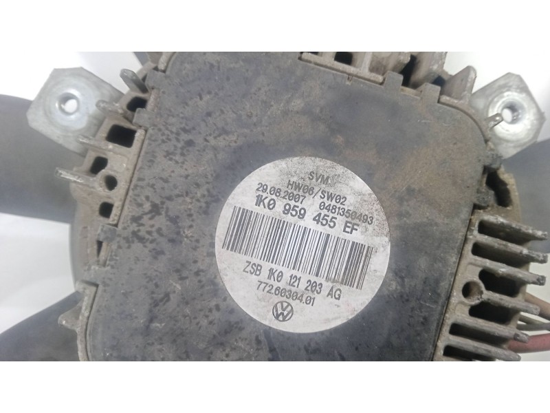 Recambio de electroventilador para seat leon (1p1) 1.9 tdi referencia OEM IAM 1K0959455EF  4.PINES - Ø410MM